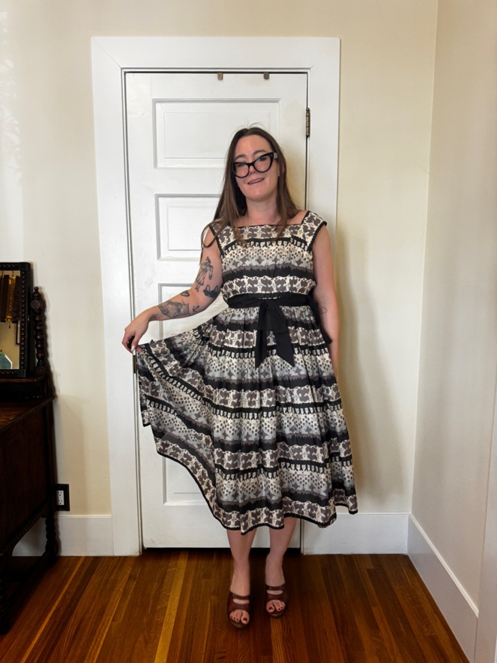 50s Vintage Cupcake Sundress Sz SM - Picture 3 of 8